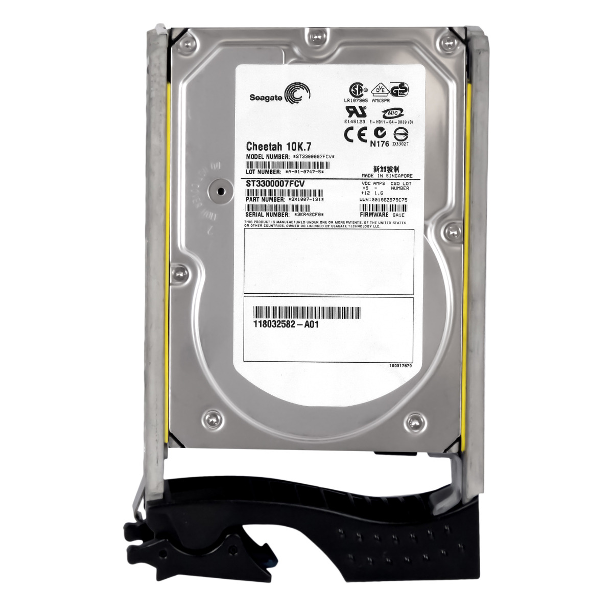 EMC 118032582-A01 300 Go 10K 8 Mo FC 3,5'' ST3300007FCV