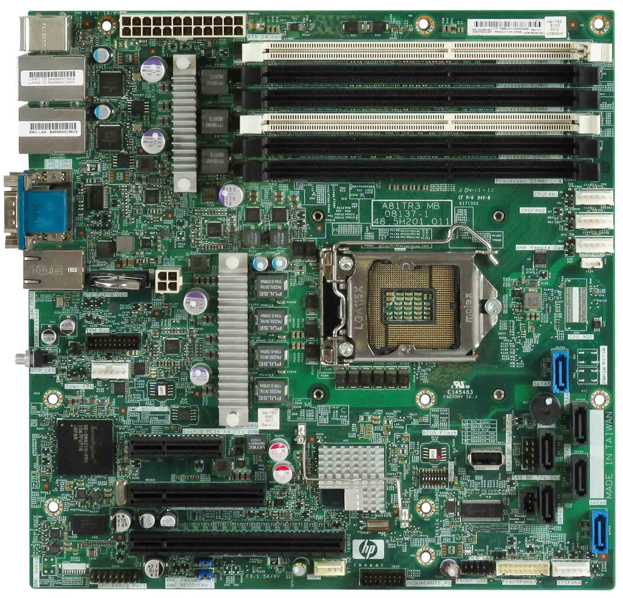 CARTE MÈRE HP 576932-001 / 531560-001 Socket LGA1156 DDR3 pour ProLiant DL120 G6