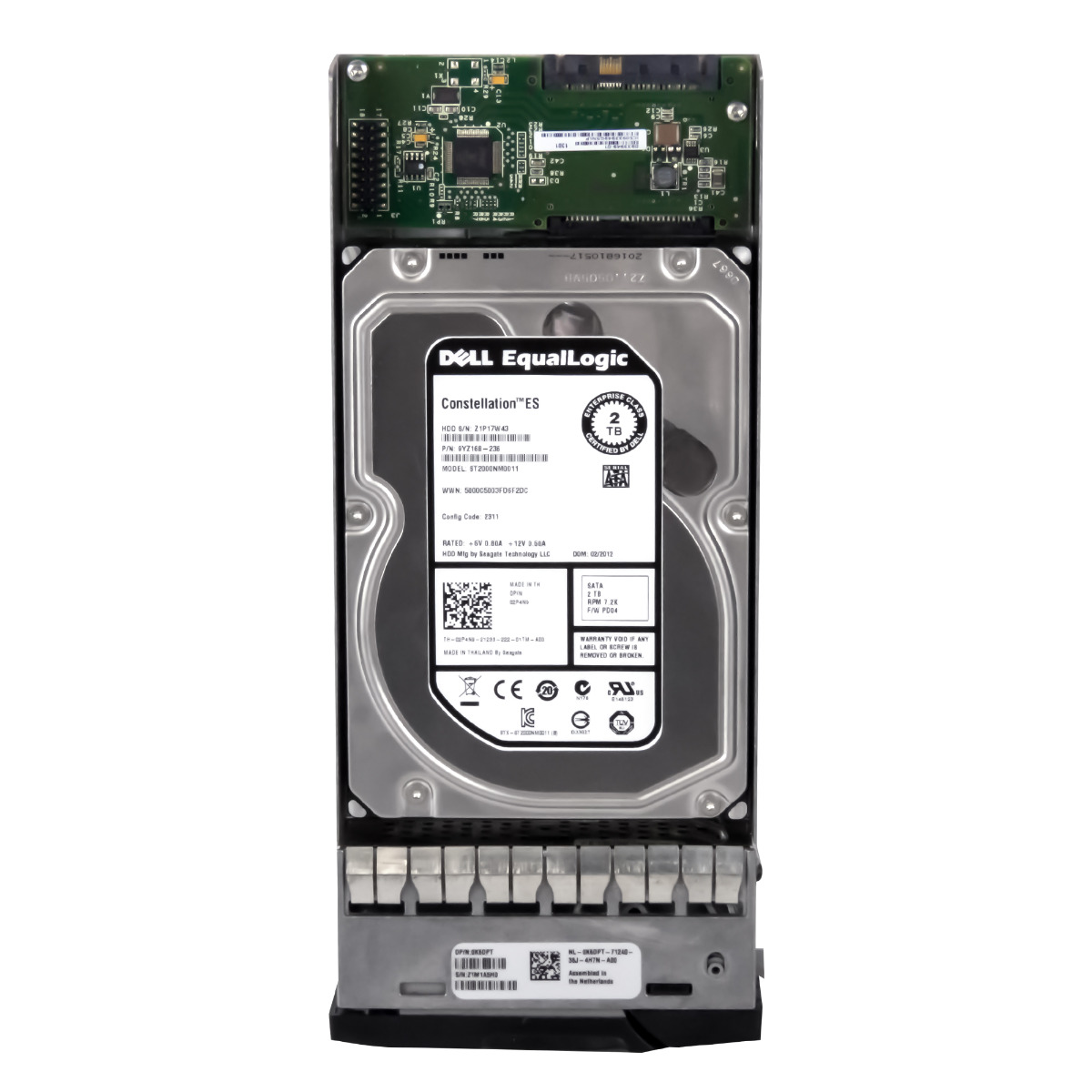 DELL EQUALLOGIC 02P4N9 Disque dur 2 To 7,2K 64 Mo SATA III/SAS 3,5'' ST2000NM0011