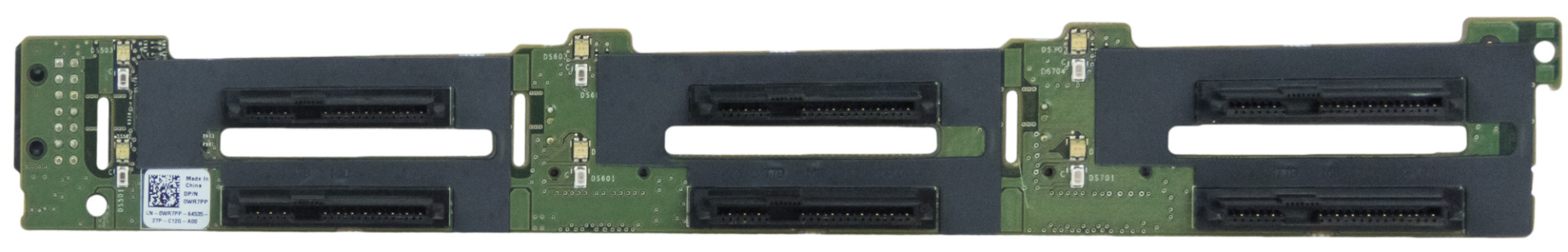 DELL 0WR7PP 6 emplacements SAS/SATA BACKPLANE PowerEdge R610 R810