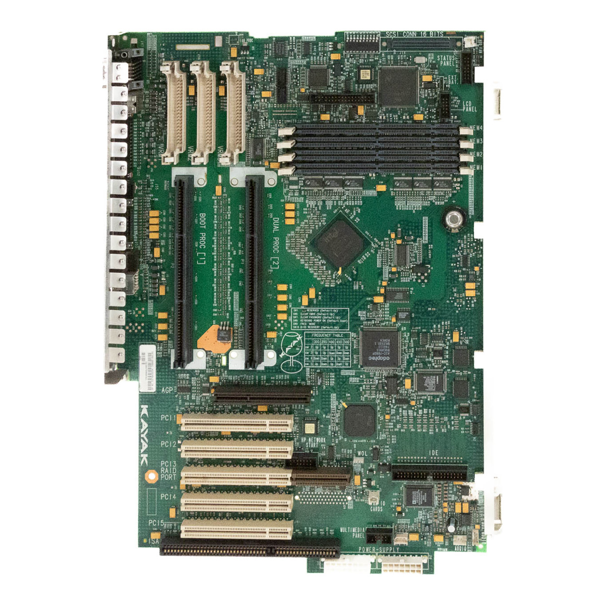 HP D6340-60001 KAYAK XU DUAL SOCKET SLOT1 SDRAM SYSTEM BOARD