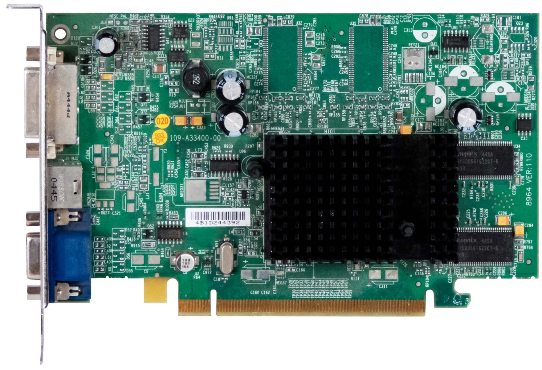 ATI RADEON X300 128 Mo 109-A33400-00 8964 PCIe
