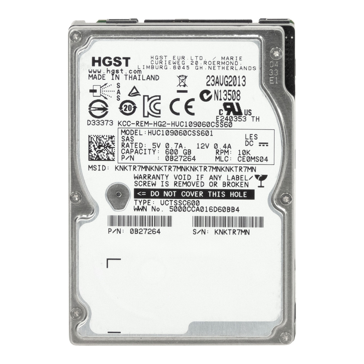 HGST UltraStar C10K900 600GB 10K 64MB SAS-2 2,5'' HUC109060CSS601