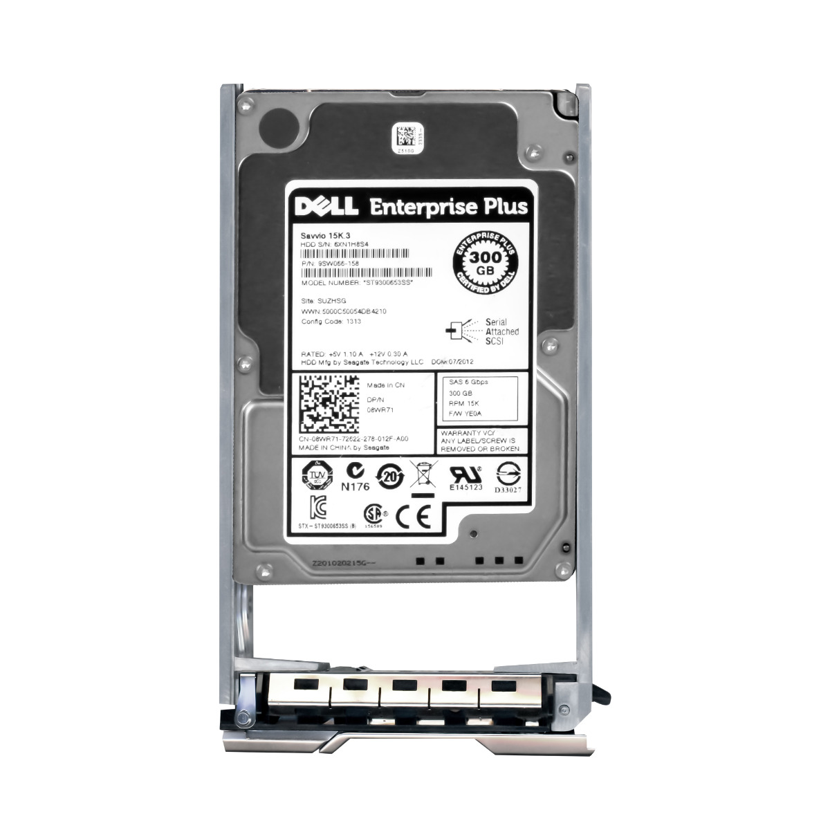 DELL 300 Go 08WR71 15K 64 Mo SAS-2 2,5'' EP ST9300653SS