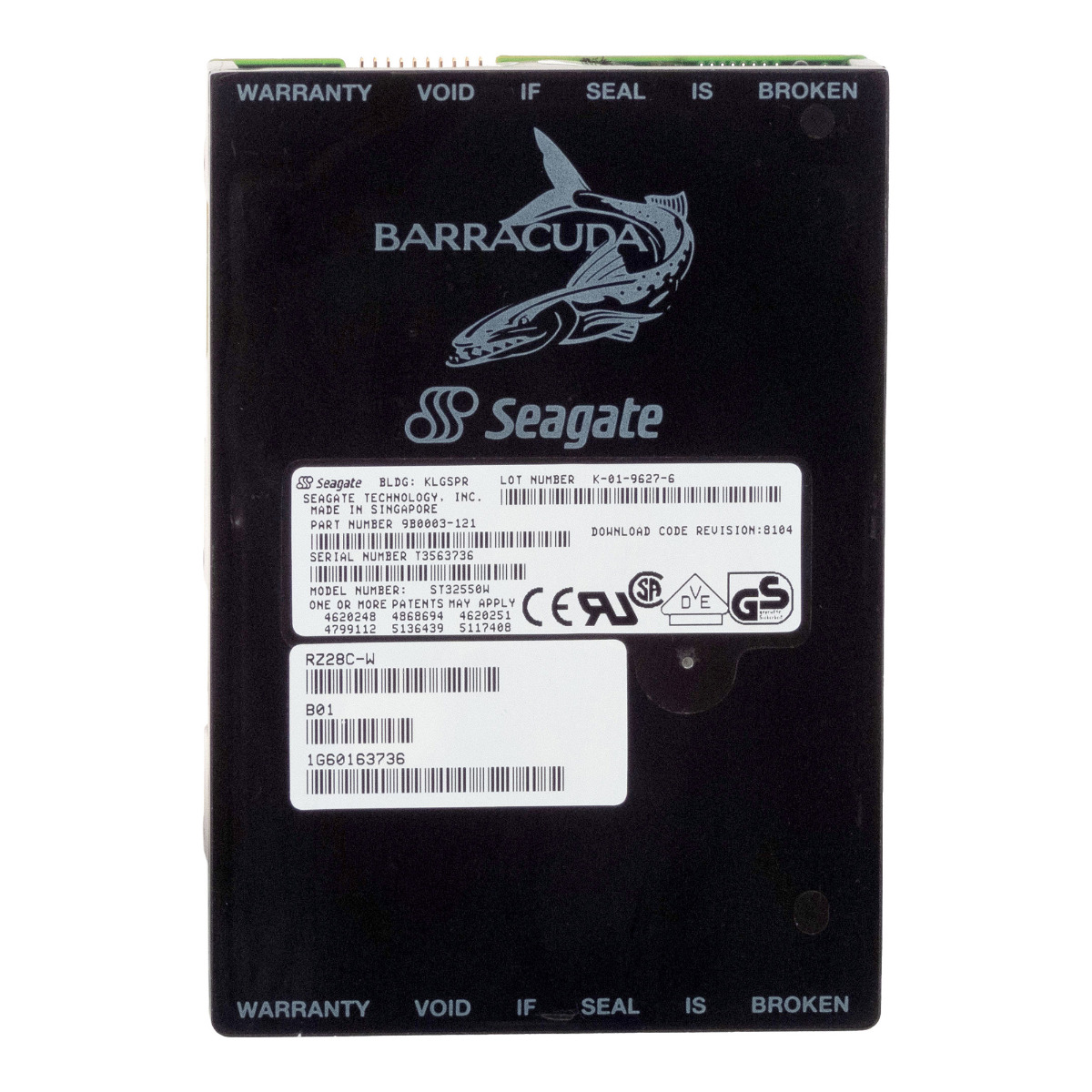 SEAGATE ST32550WC Disque dur 2,1 Go 7,2K SCSI ULTRA 3,5''