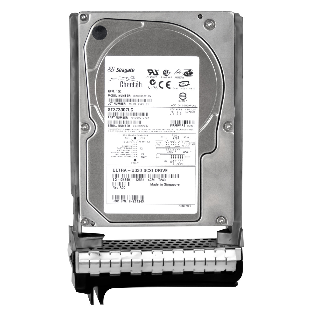 DELL 0K3401 73 Go 10 000 tr/min 8 Mo SCSI U320 3,5'' ST373307LC