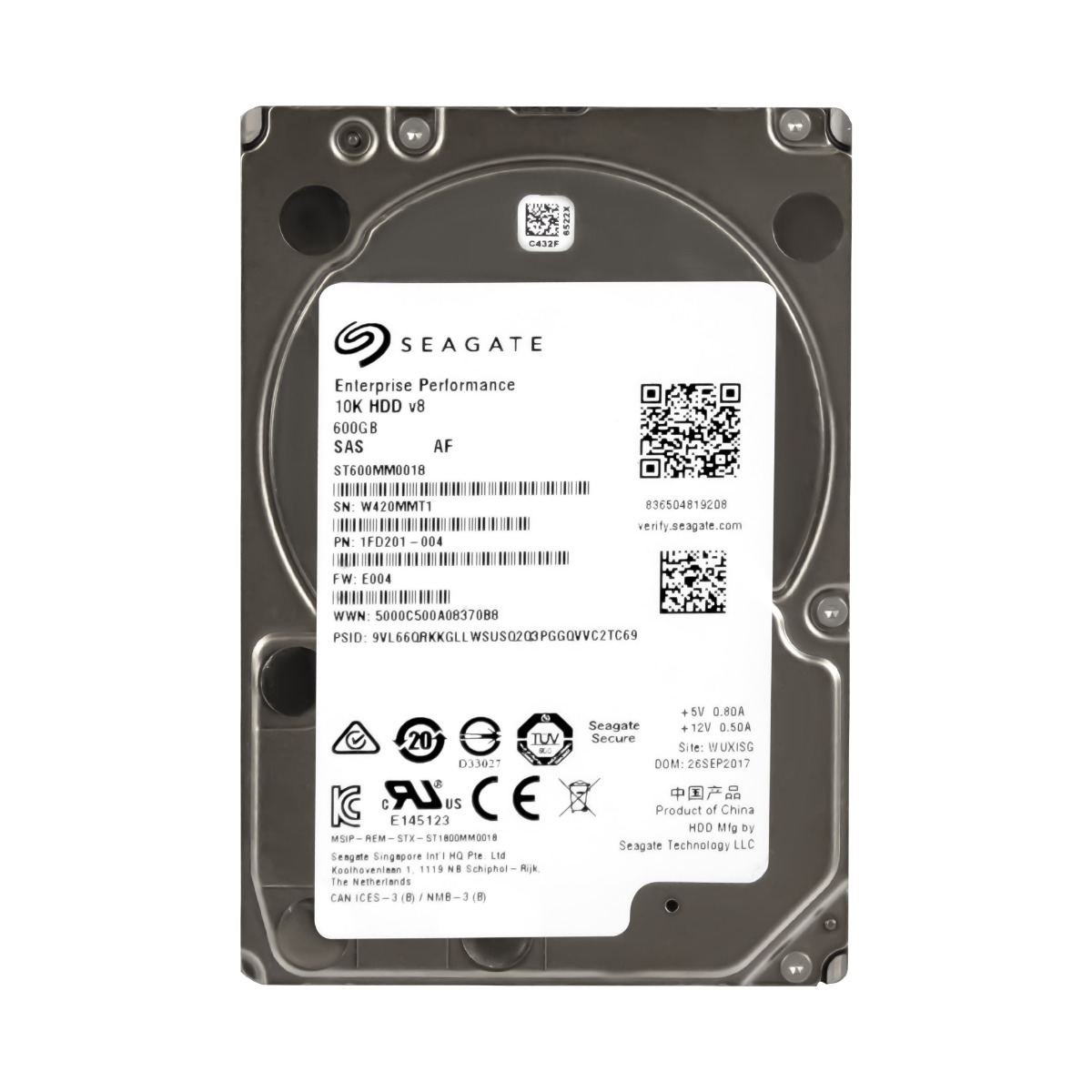 SEAGATE 600 Go 10 000 tr/min 128 Mo SAS-3 2,5'' ST600MM0018
