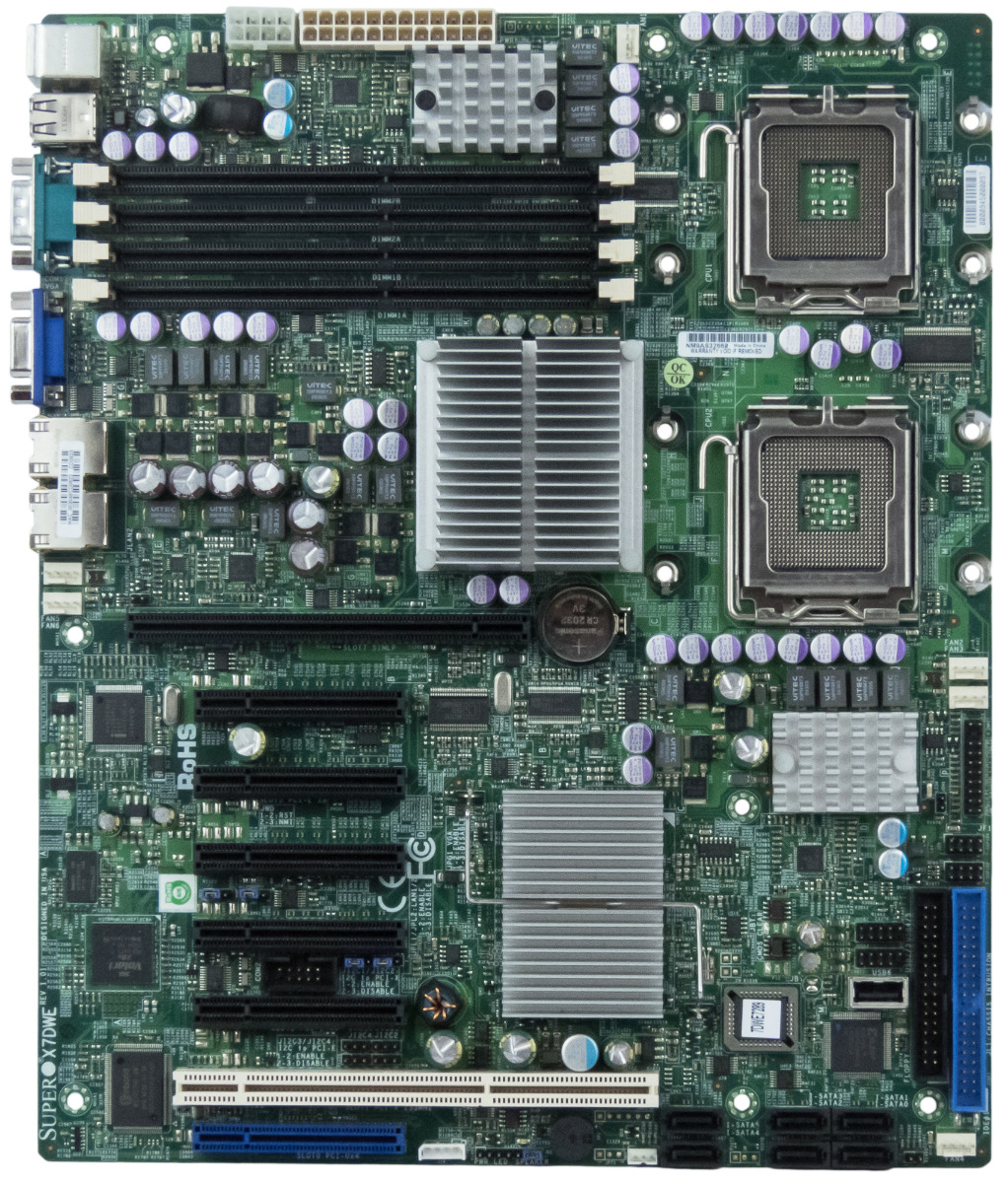 Carte mère ATX SUPERMICRO X7DWE double socket LGA771 DDR2 PCIe PCI-X