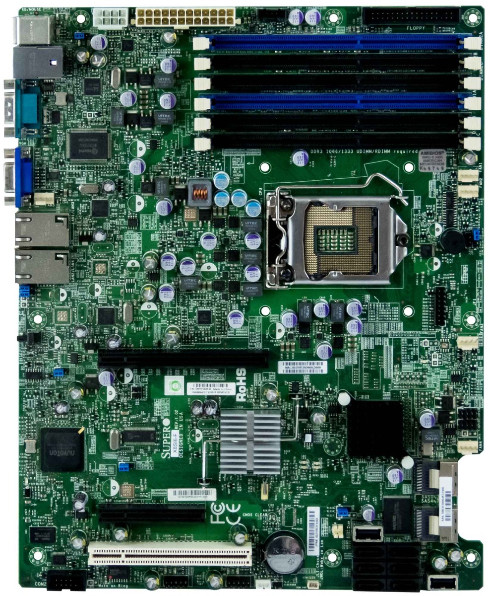 SUPERMICRO X8SI6-F SOCKET LGA1156 DDR3 LSI SAS DUAL GbE ATX SYSTEM BOARD