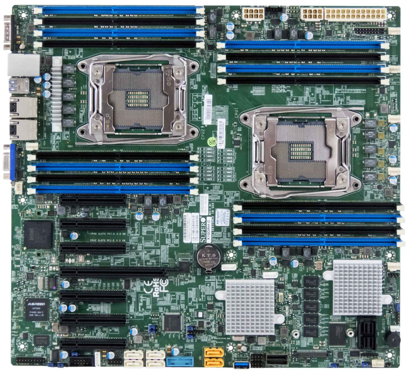 SUPERMICRO X10DRH-C Carte mère Dual Socket LGA2011-v3 DDR4 eATX