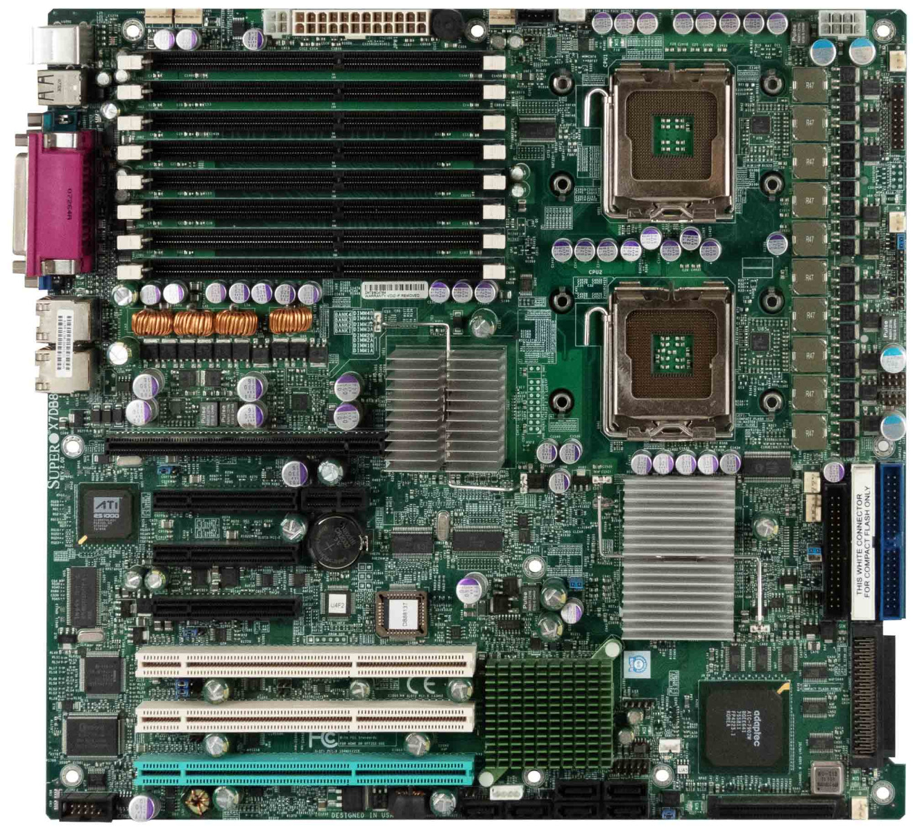CARTE MÈRE SUPERMICRO X7DB8 DOUBLE LGA771 DDR2 PCIe PCI-X