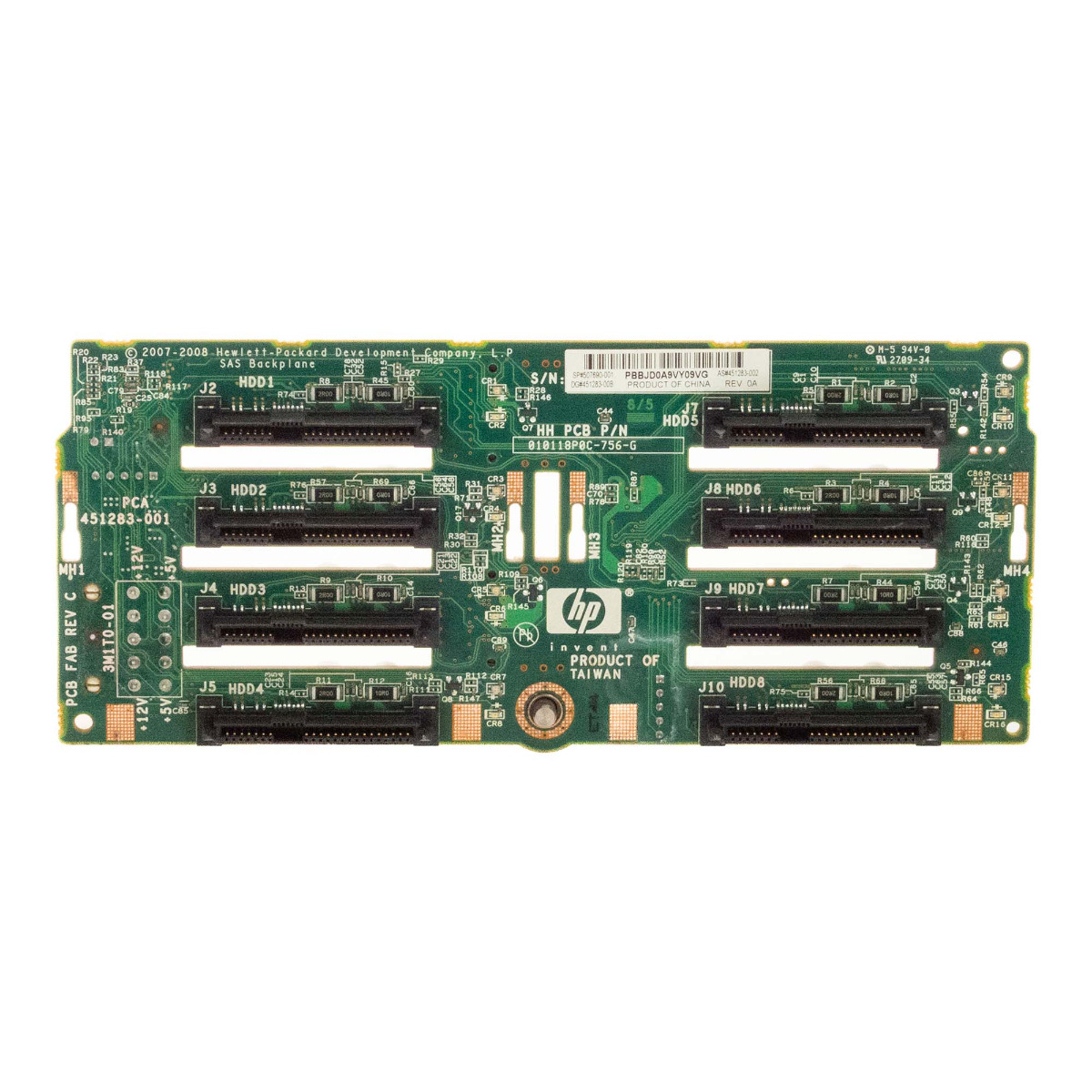 HP 507690-001 PLANCHE DE CONNEXION 8x 2,5'' SAS ProLiant DL380 G6 G7