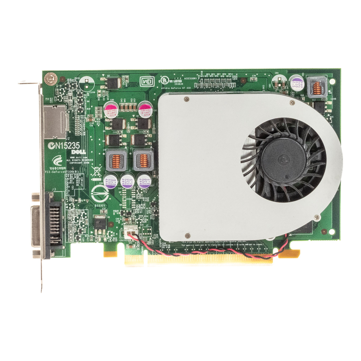 DELL 09TCD9 NVIDIA GeForce GT 330 1 Go GDDR3 PCIe x16