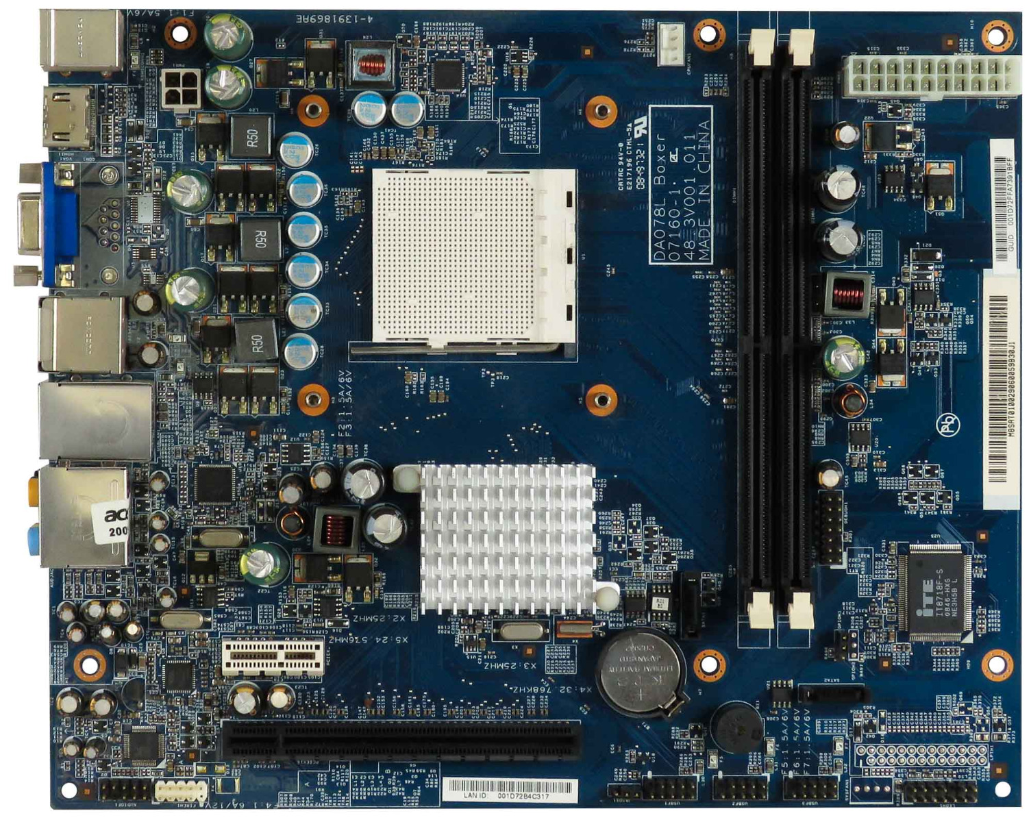 ACER DA078L BOXER 07160-1 ASPIRE AM2 2x DDR2 PCIe ASPIRE X3200 X1200