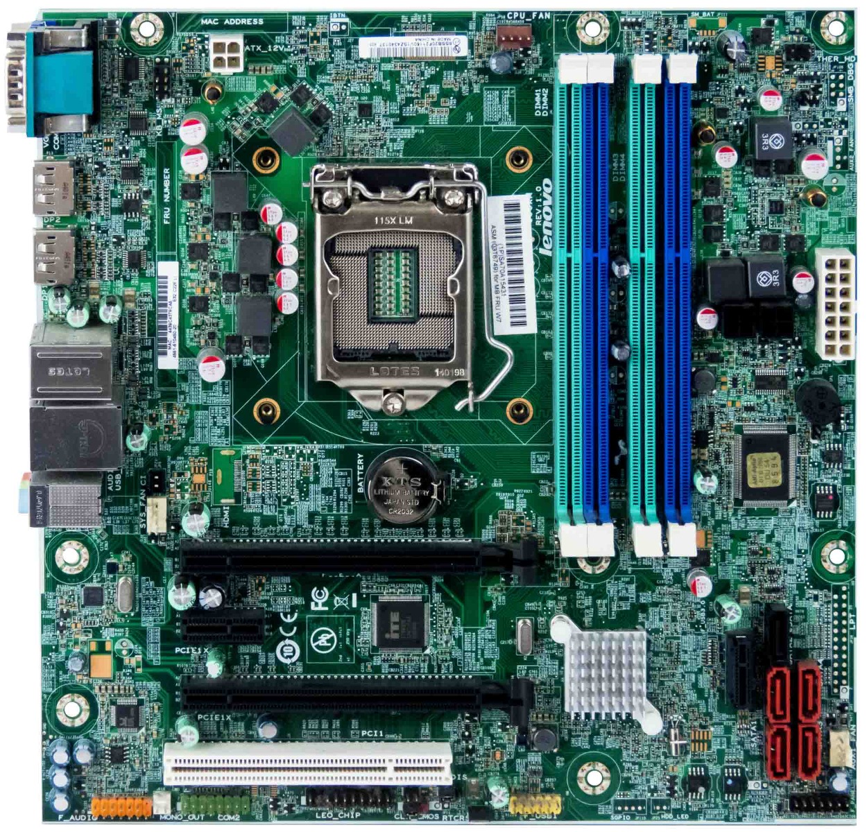LENOVO 03T6749 Socket LGA1150 DDR3 PCIe mATX pour THINKSTATION E32
