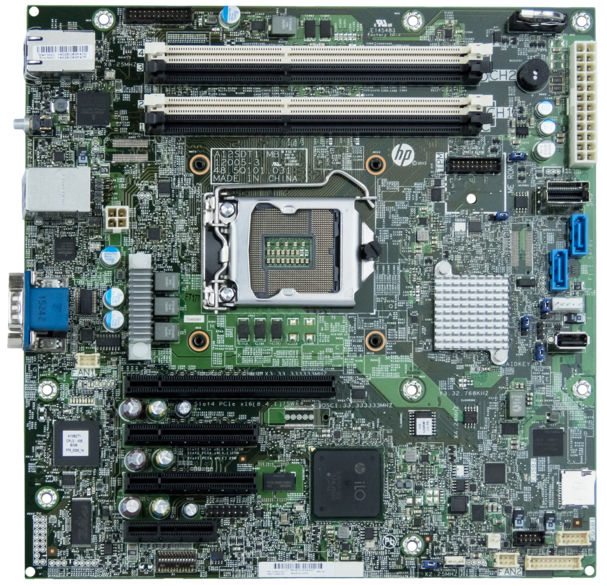 HP 773064-001 715910-003 SOCKET 1150 DDR3 PCIe ML310e G8 A12SDT1