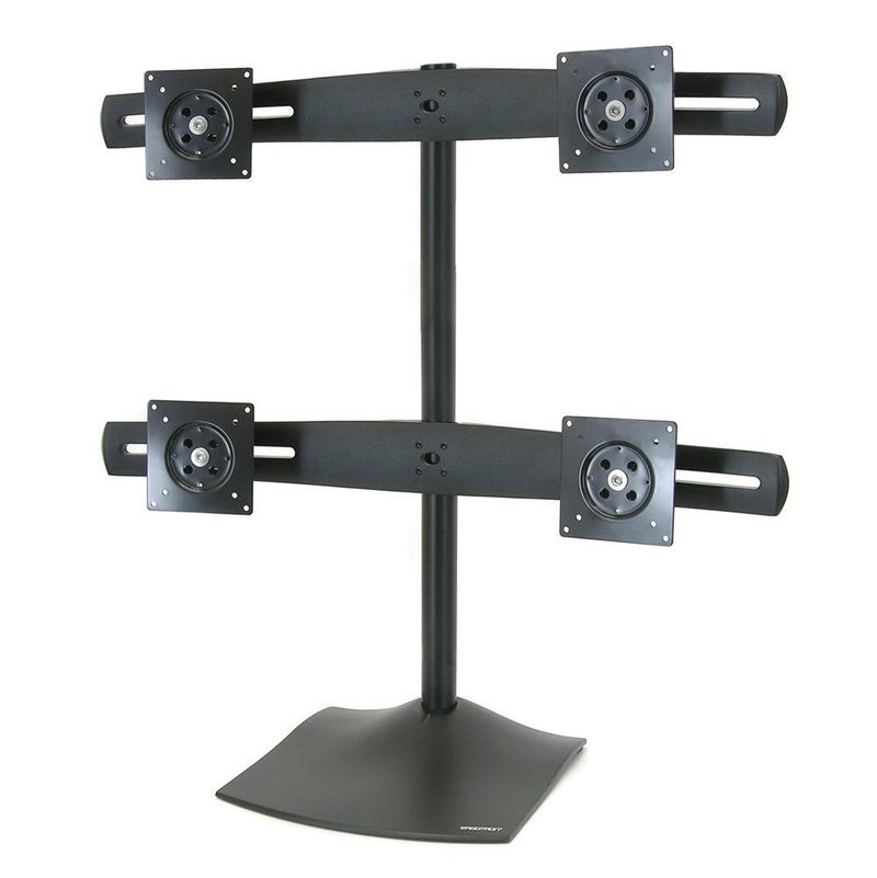 Ergotron DS100 Support de bureau quadruple écran pour quatre écrans jusqu'à 61 cm (24 pouces) noir