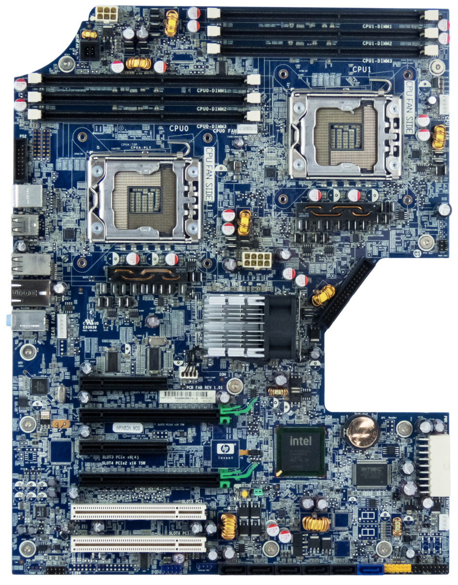 CARTE MÈRE HP 461439-001 DOUBLE SOCKET LGA1366 DDR3 PCIe PCI pour Z600