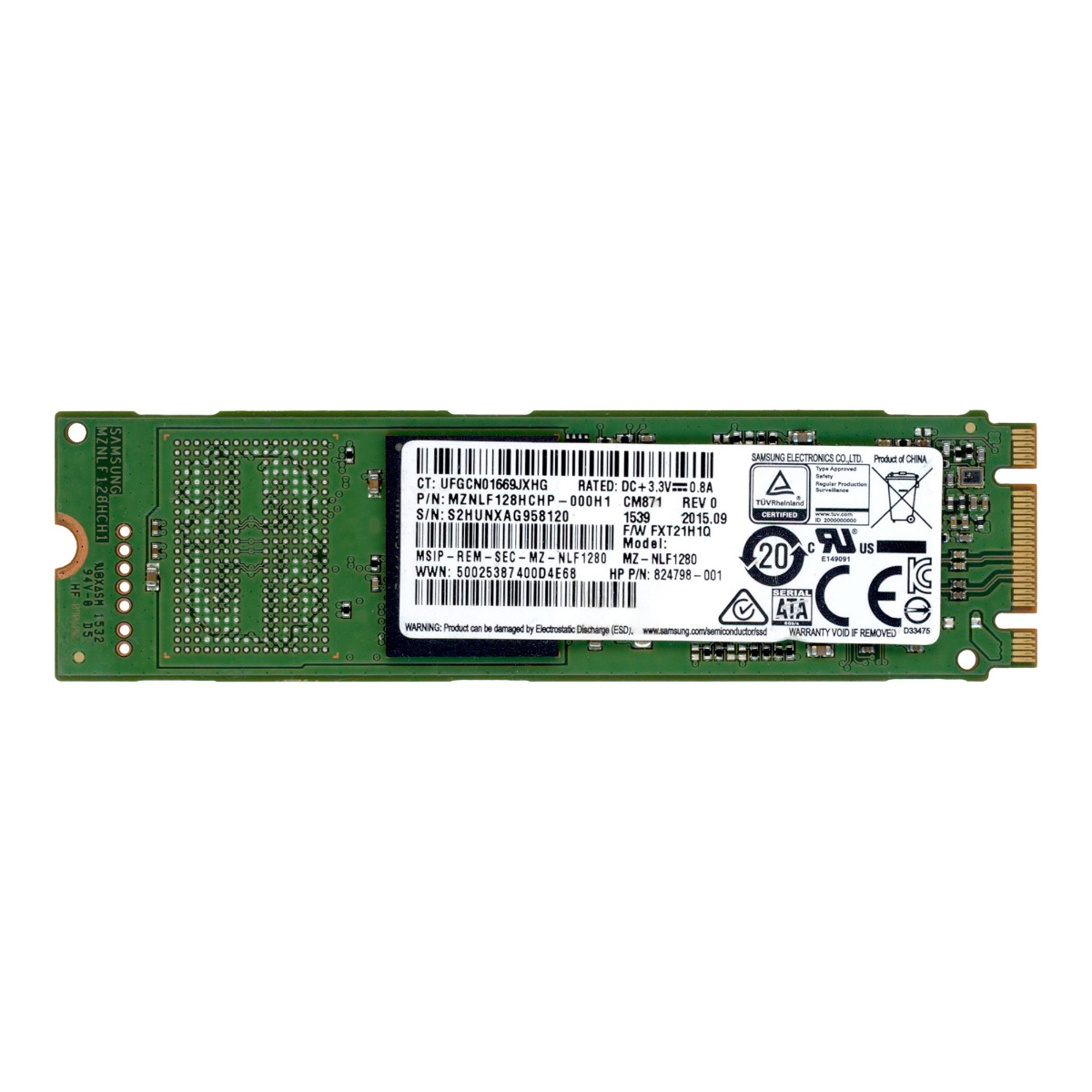 HP 824798-001 128GB TLC SATA III M.2 MZ-NLF1280