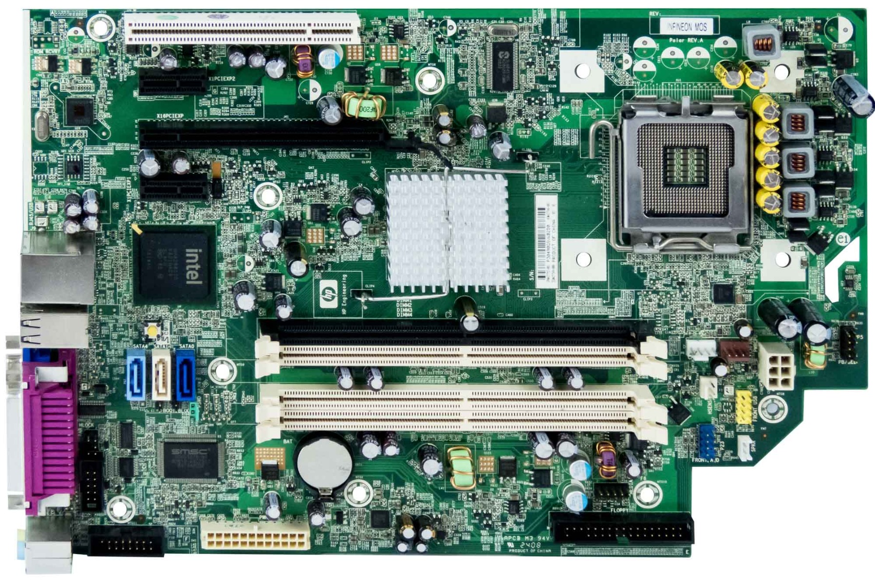 HP 437793-001 437348-001 SOCKET LGA775 DDR2 PCIe pour DC 7800 SFF