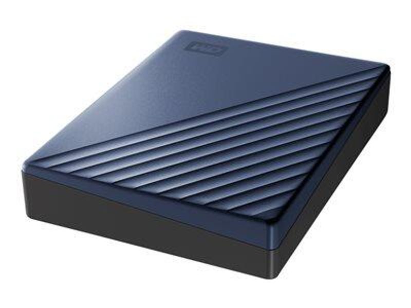 Disque dur externe portable WD My Passport Ultra - 5 To - Bleu - USB 3.2 Gen 1/USB 3.0 (compatible USB 2.0)