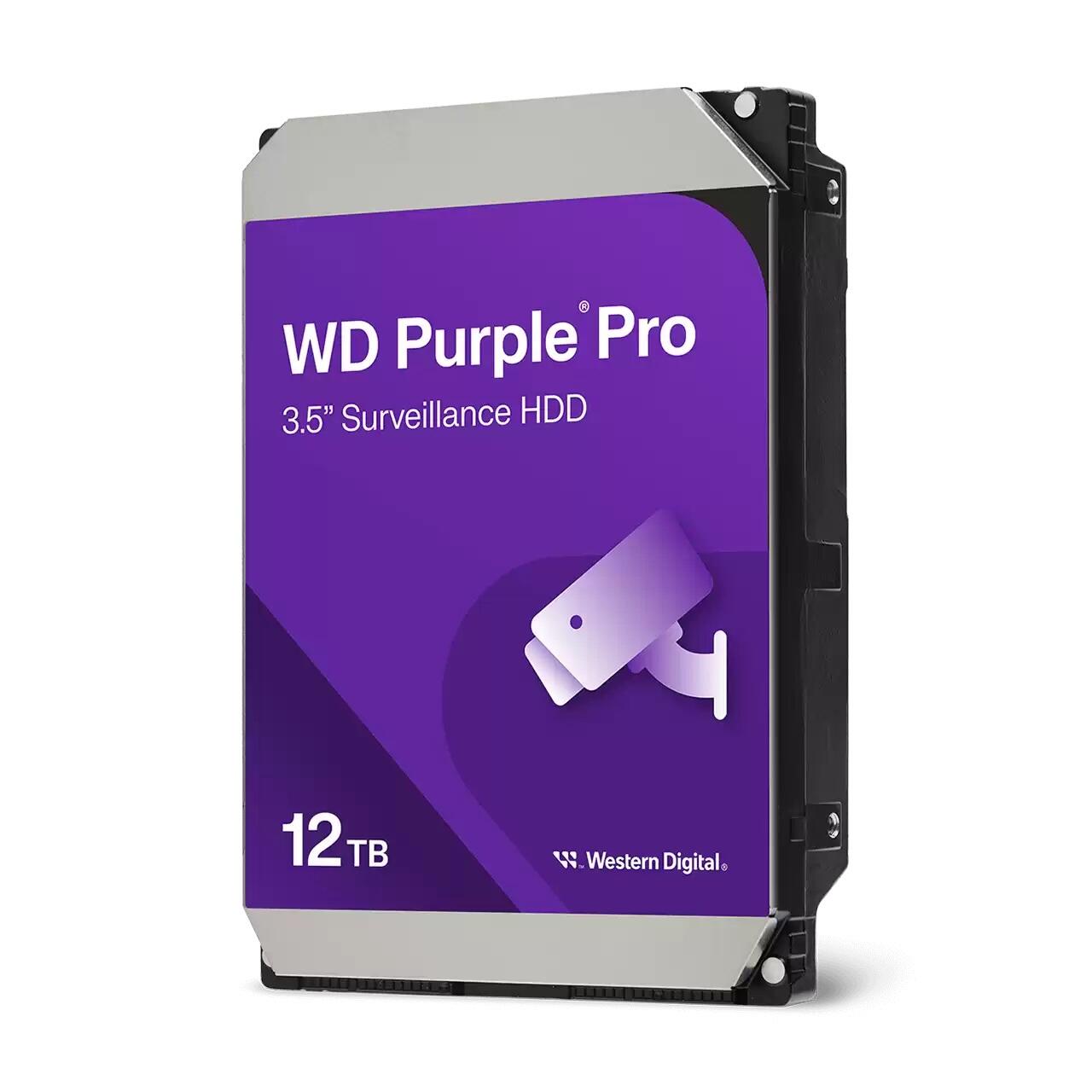 Disque dur WD Purple Pro Surveillance - 12 TB 3,5" HDD, SATA 6 Gb/s