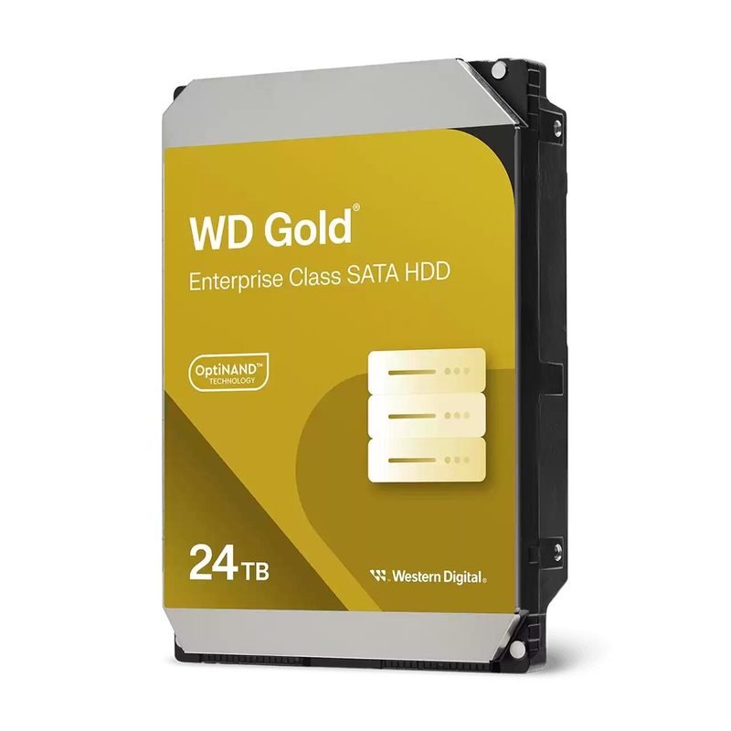 WD Gold Disque dur interne Enterprise 24 To 512e, SATA 6 Gb/s, 3,5", OptiNAND™