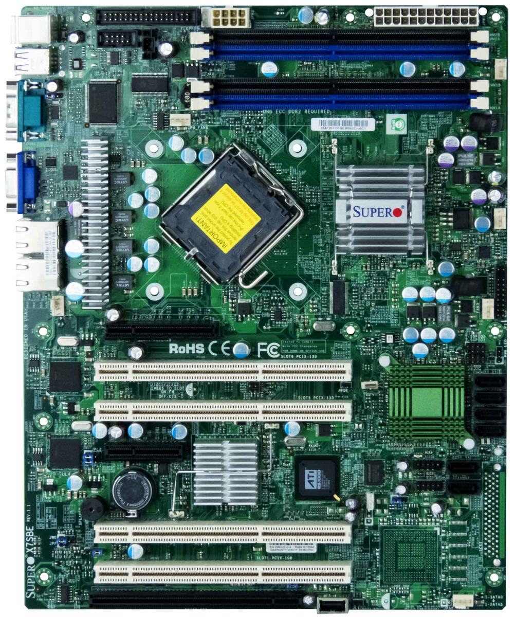SUPERMICRO X7SBE SOCKET LGA775 DDR2 PCIe PCI-X ATX