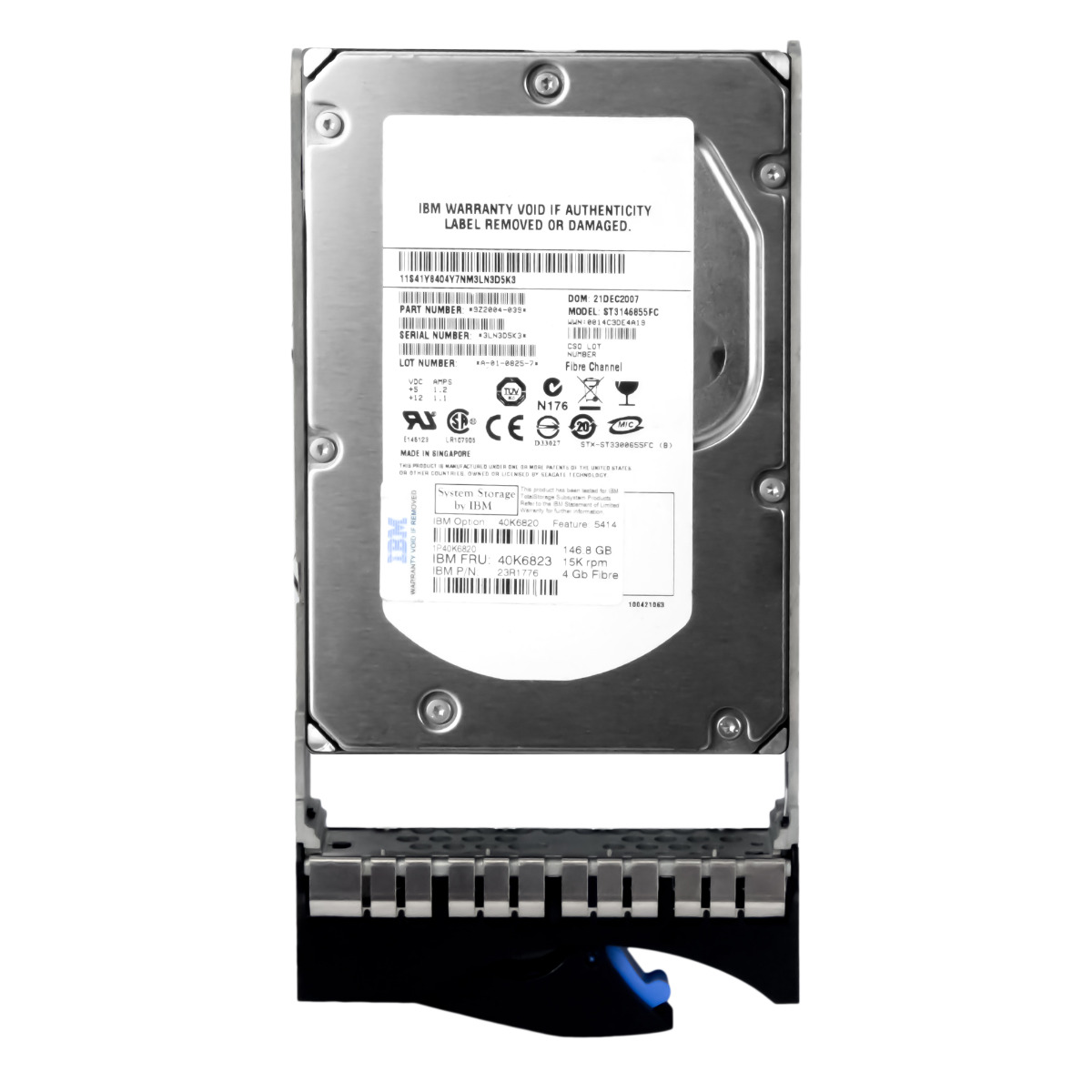 IBM 40K6823 23R1776 146GB 15K 16MB FC 3.5'' ST3146855FC