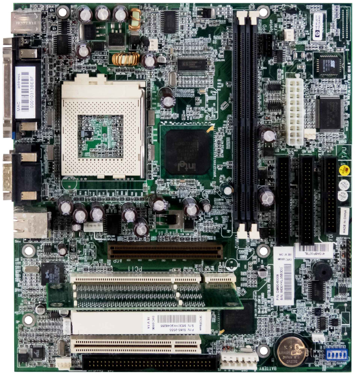 CARTES MÈRE HP D9820-60009 SOCKET 370 SDRAM AGP PCI VECTRA VL400