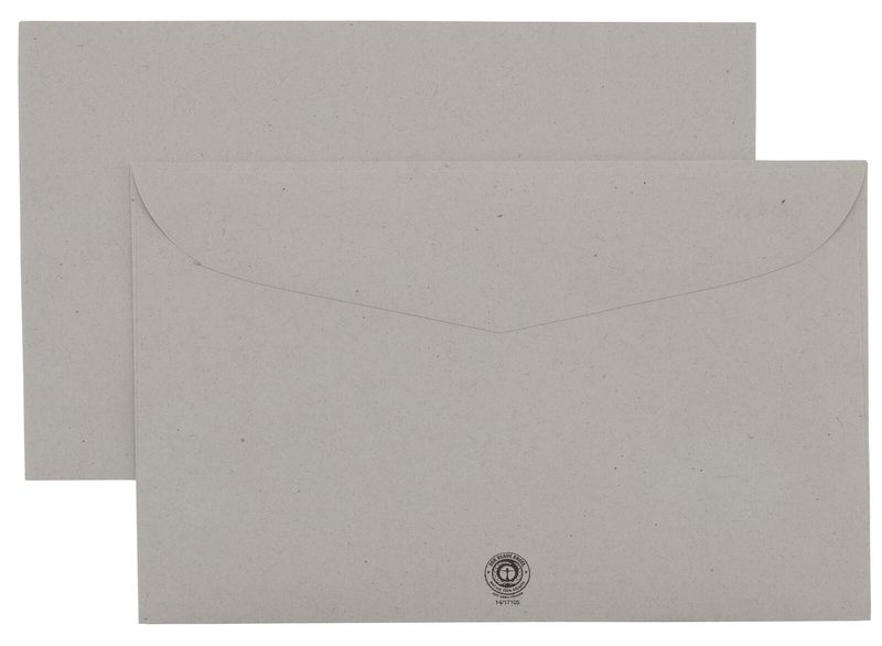 Enveloppes kaenguruh the world of paper DIN C6 sans fenêtre, gris - 1 boîte = 1 000 pièces