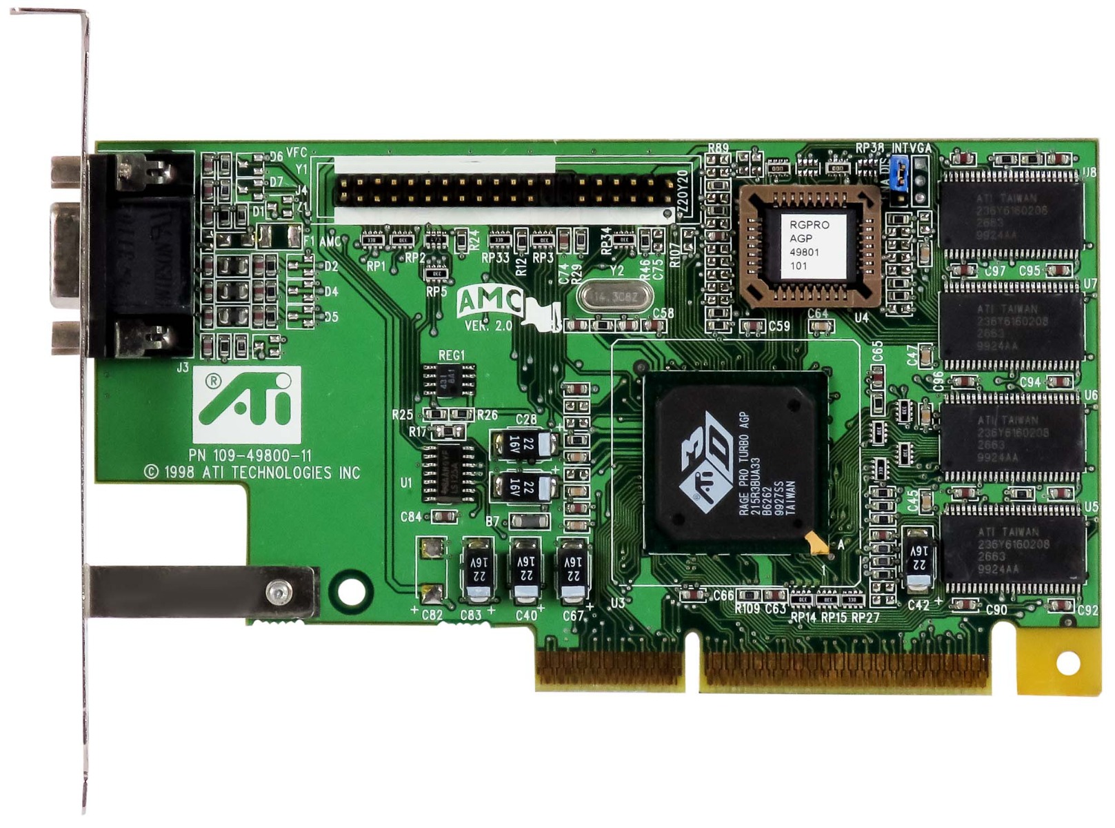 ATI RAGE PRO TURBO AGP 8 Mo 109-49800-11 VGA SDR