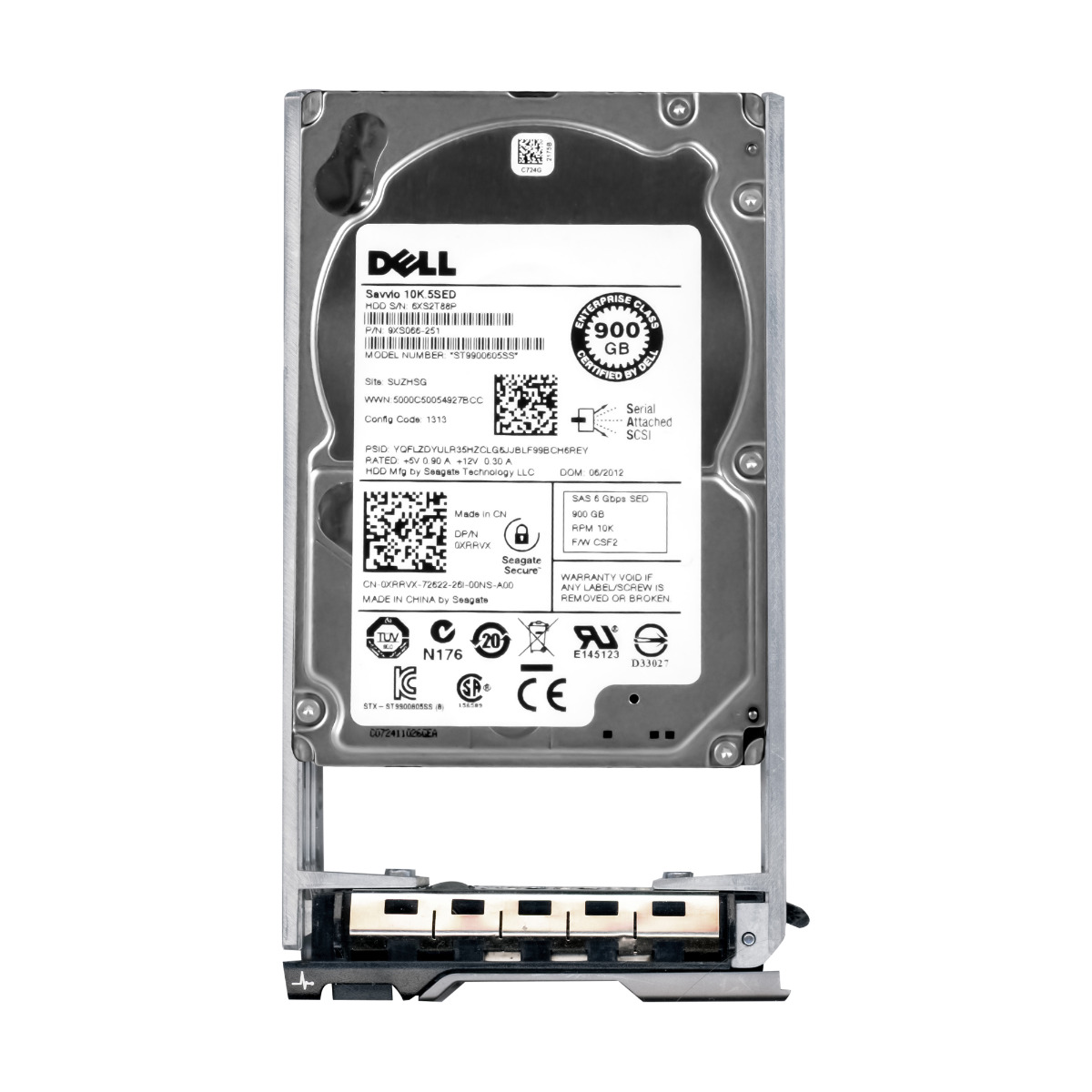 DELL 0XRRVX 900 Go 10K 64 Mo SAS-2 2,5'' ST9900605SS