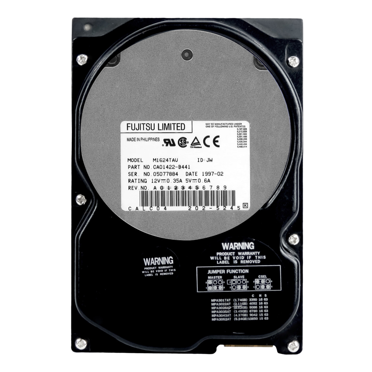 FUJITSU CA01422-B441 2,1 Go 5,4K ATA 3,5'' M1624TAU