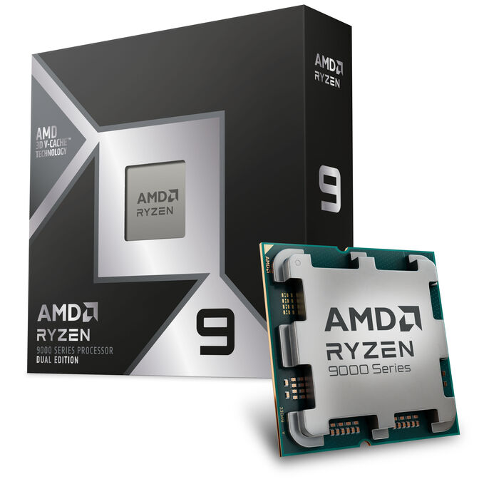 AMD Ryzen 9 9950X3D, processeur 16 cœurs, 5,6 GHz, Socket AM5 (Granite Ridge) - version boîte, sans ventilateur