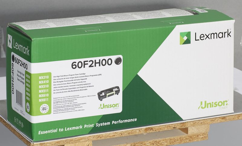 Cartouche de toner Lexmark Original 602H noir 10 000 pages (60F2H00) pour MX310dn, MX410de, MX510de, MX511de/dhe/dte, MX611de/dhe