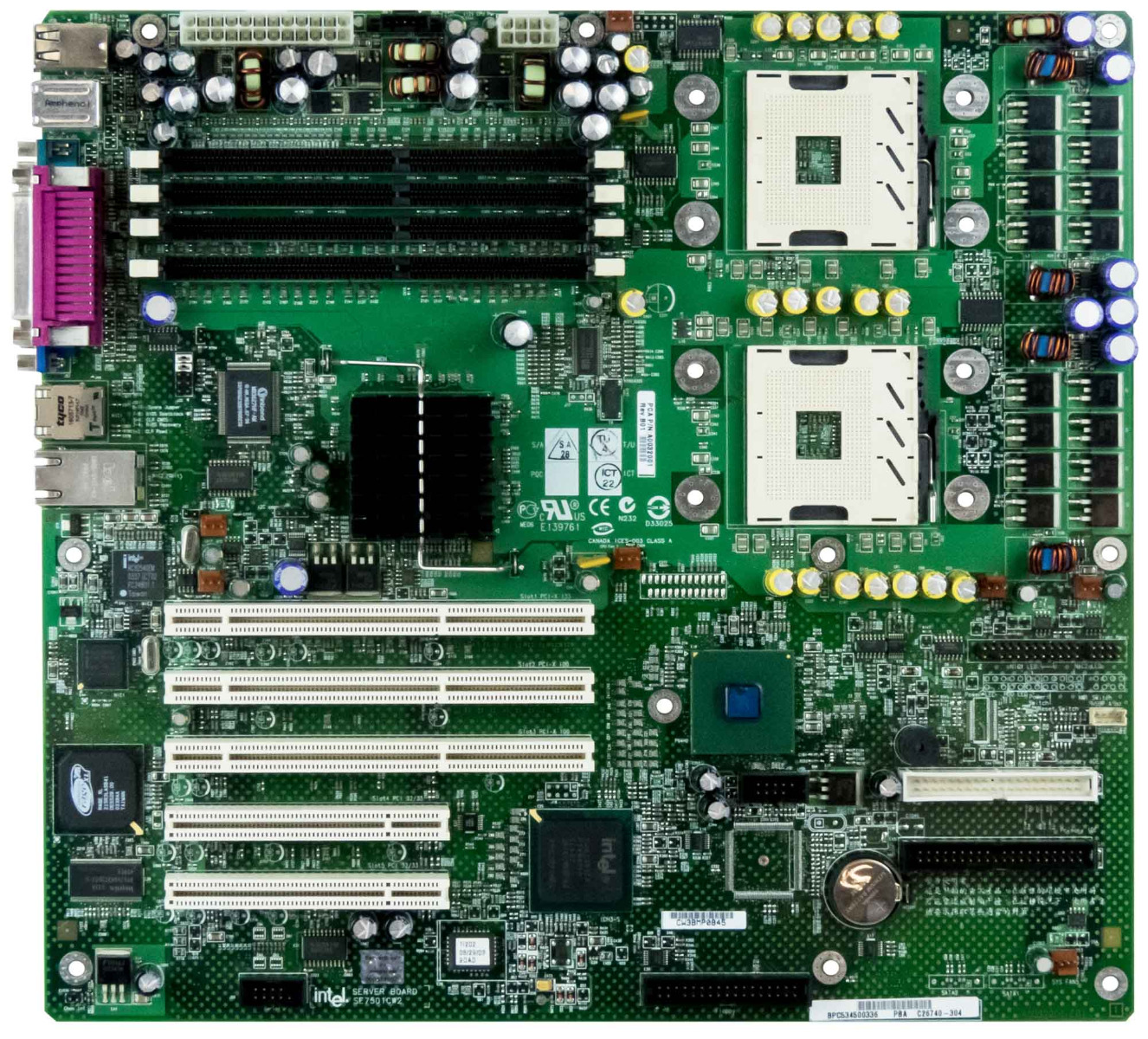 INTEL SE7501CW2 C26740-304 SOCKET 604 DDR