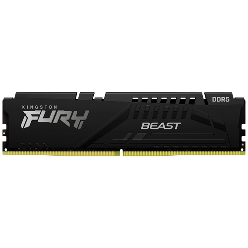 Mémoire Kingston FURY™ Beast DDR5 8 Go 5600 MHz CL40 DIMM Noir 5600 MHz / PC5-44800 - 1,25 V - non tamponnée - ECC intégré