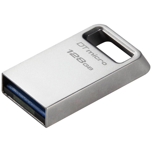 Kingston DataTraveler Micro Clé USB 128 Go USB Type-A 3.2 Gen 1 (3.1 Gen 1), Argent