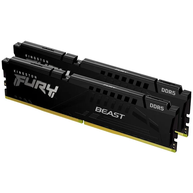 Kingston Fury Beast EX DDR5-5600 RAM, CL36, EXPO - Kit Dual 32 Go, noir