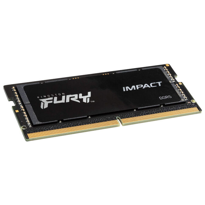 Kingston Fury Impact DDR5-6400 RAM, CL38, SO-DIMM, XMP - 16 Go, noir