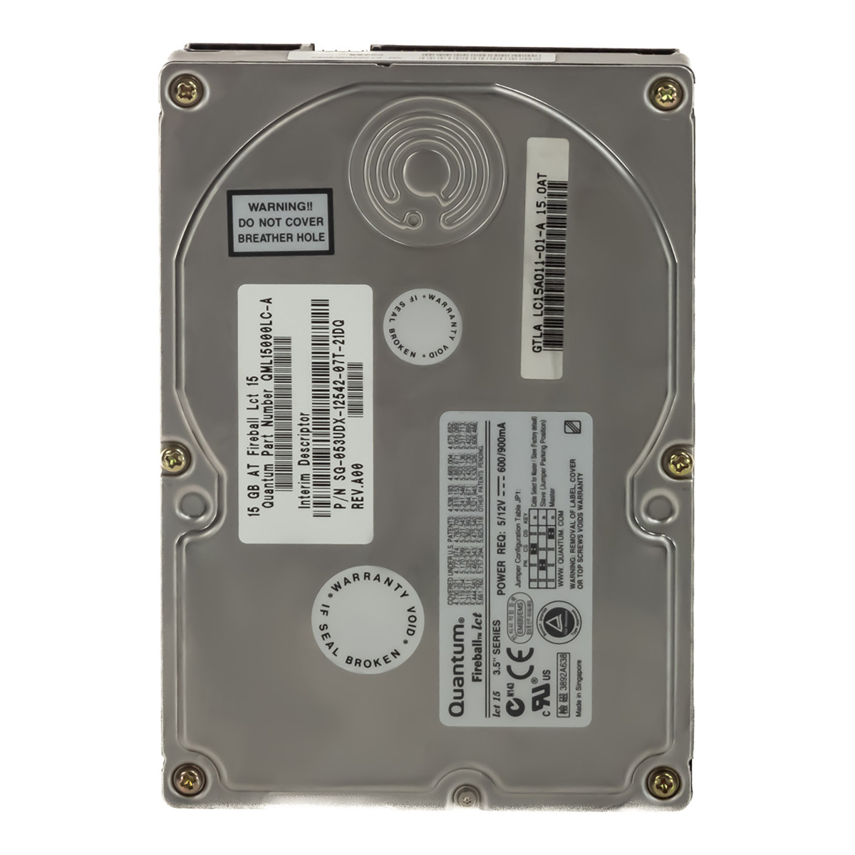 Quantum QML15000LC-A 15 Go 5 400 tr/min 2 Mo ATA 3,5'' LC15A011