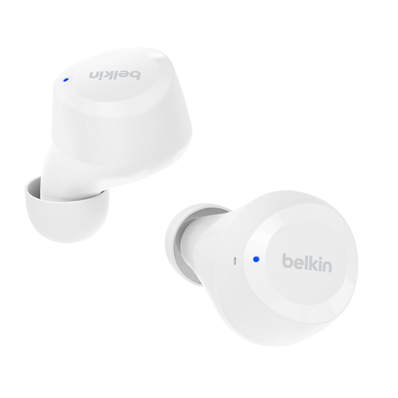 Belkin SoundForm Bolt écouteurs sans fil intra-auriculaires avec 2 microphones, blanc