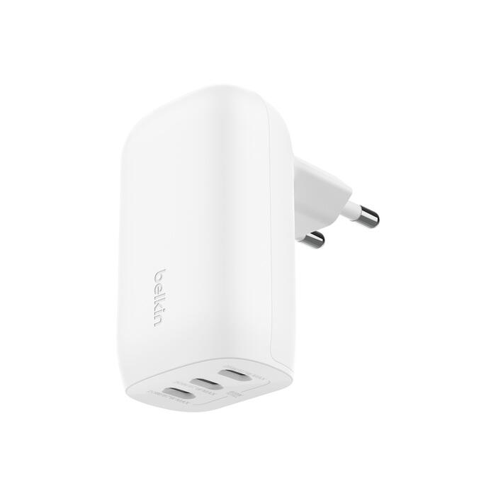 Belkin BoostCharge 67 W 3x USB-C chargeur avec PPS, blanc