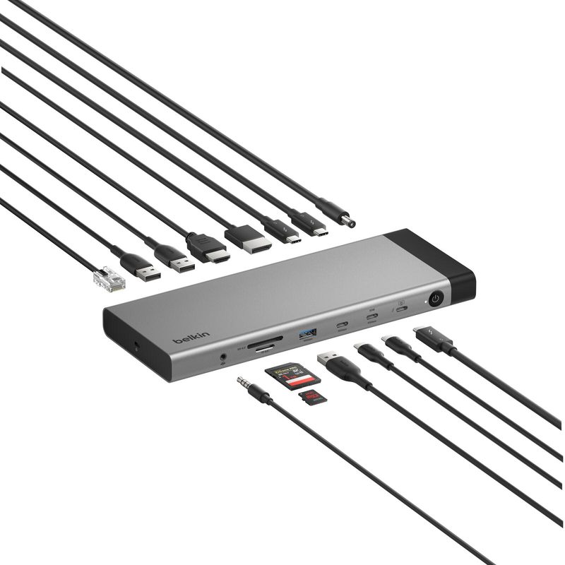 Station d'accueil Belkin Connect Thunderbolt 5 USB-C 14-en-1, 140 W