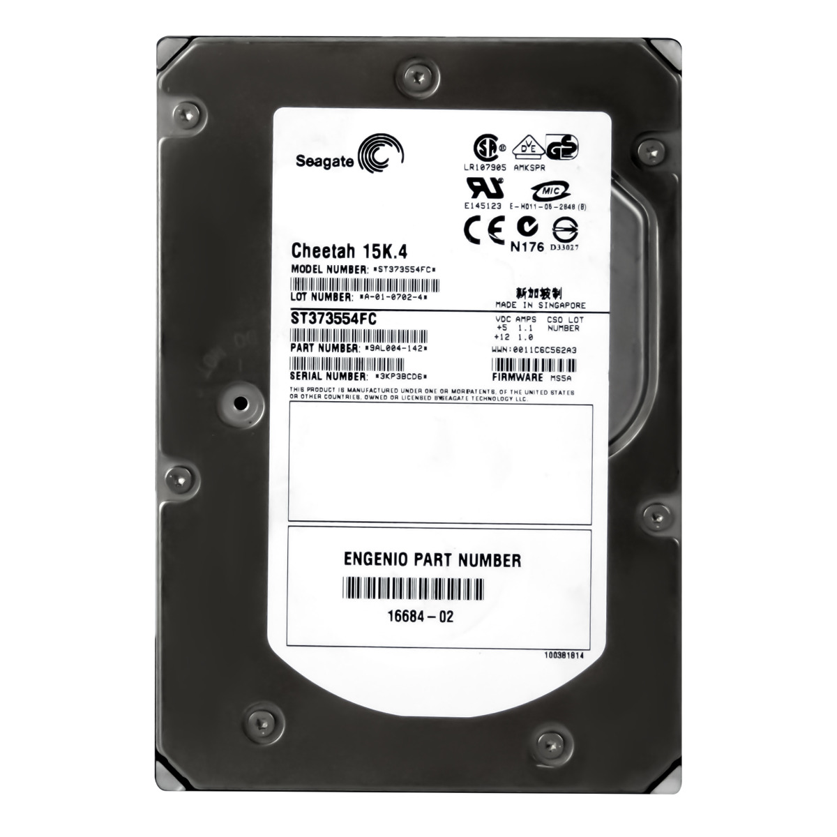 SEAGATE CHEETAH 15K.4 Disque dur 3,5'' 73 Go 15k FC 16 Mo