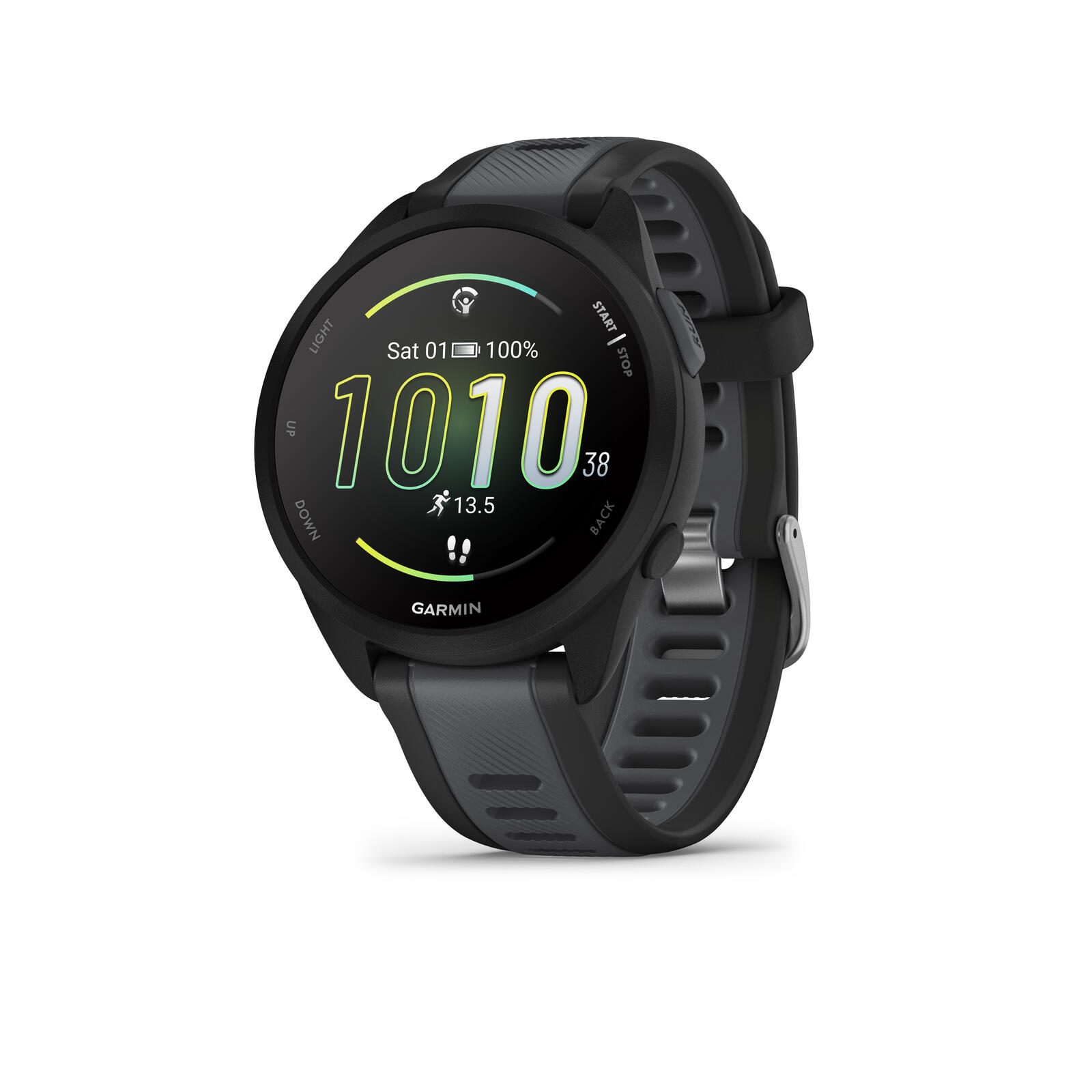 Montre connectée Garmin Forerunner® 165 Music Smartwatch Noir/Gris ardoise