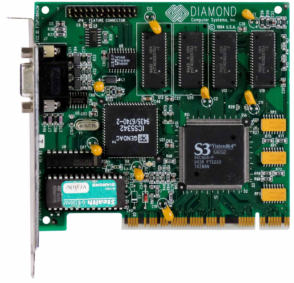 DIAMOND S3 VISION864 2 Mo STEALTH 64 DRAM PCI