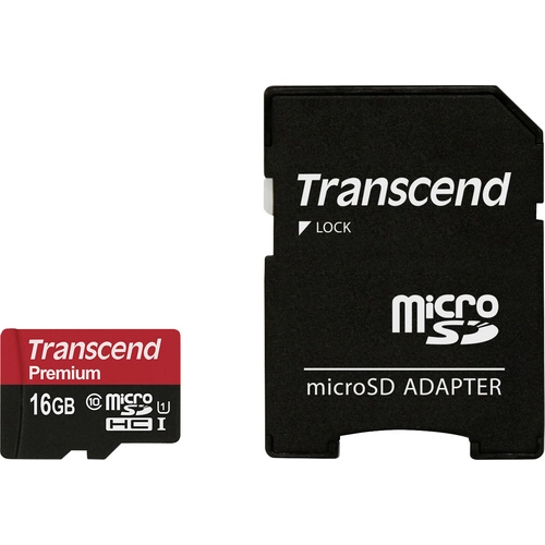 Carte microSDHC Transcend GUSDU1 16 Go - MLC, Class 1 (U1)