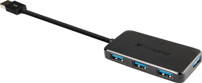 Transcend HUB2 Hub USB 4x USB-A 3.0, connecteur USB-A 3.0